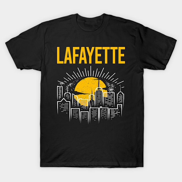 Yellow Moon Lafayette T-Shirt by flaskoverhand